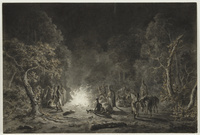 X 040-23
<br/>
Bivak van Huzaren
<br/>
<em>Langendijk, Dirk (1748-1805)</em>